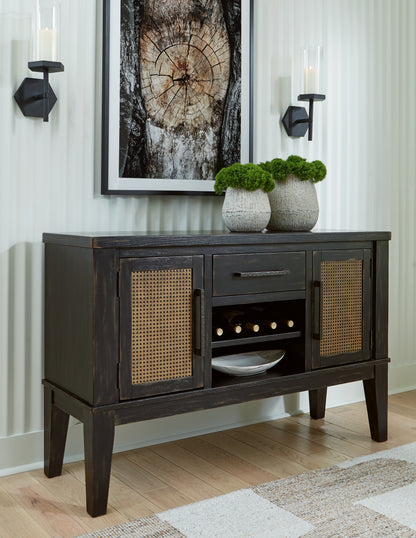 Bradenton Furniture Outlet - Ashley Furniture - Galliden Dining Room - Dining Room Server / Black - D841-60