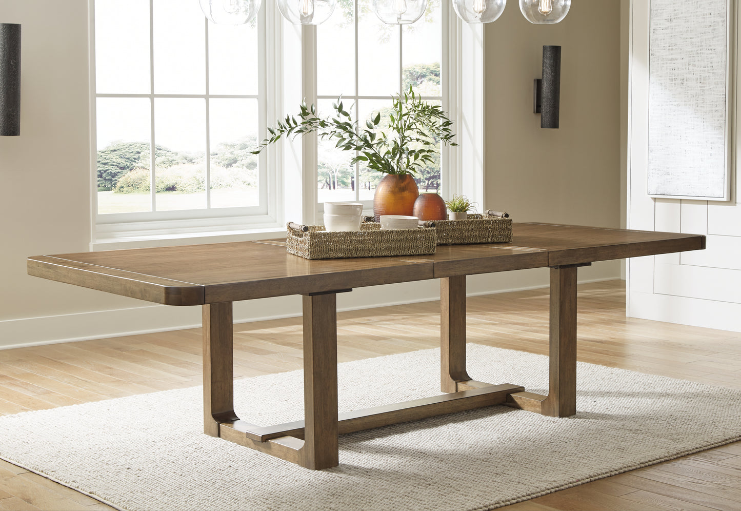 Bradenton Furniture Outlet - Ashley Furniture - Cabalynn Dining Room - RECT Dining Room EXT Table / Light Brown - D974-35