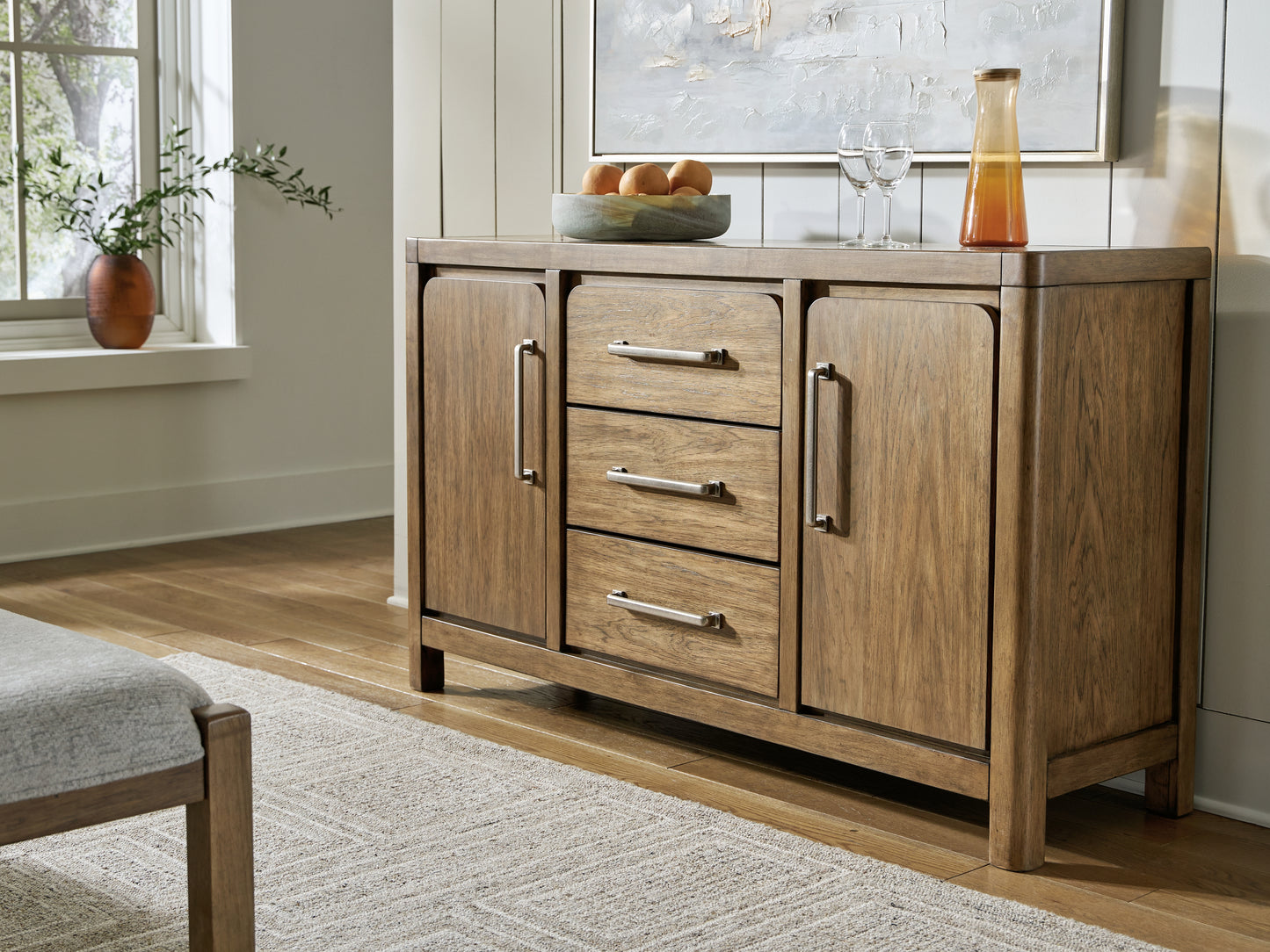 Bradenton Furniture Outlet - Ashley Furniture - Cabalynn Dining Room - Dining Room Server / Light Brown - D974-60