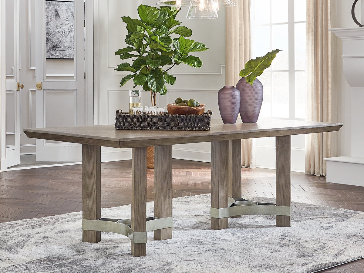 Bradenton Furniture Outlet - Ashley Furniture - Chrestner Dining Room - Rectangular Dining Room Table / Gray - D983-25