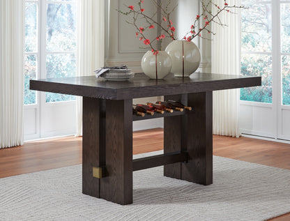 Bradenton Furniture Outlet - Ashley Furniture - Burkhaus Dining Room - RECT Dining Room Counter Table / Dark Brown - D984-32