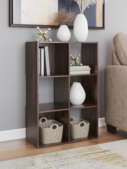 Bradenton Furniture Outlet - Ashley Furniture - Glosmount Six Cube Organizer - Six Cube Organizer / Cherry/Light Brown - EA1055-3X2