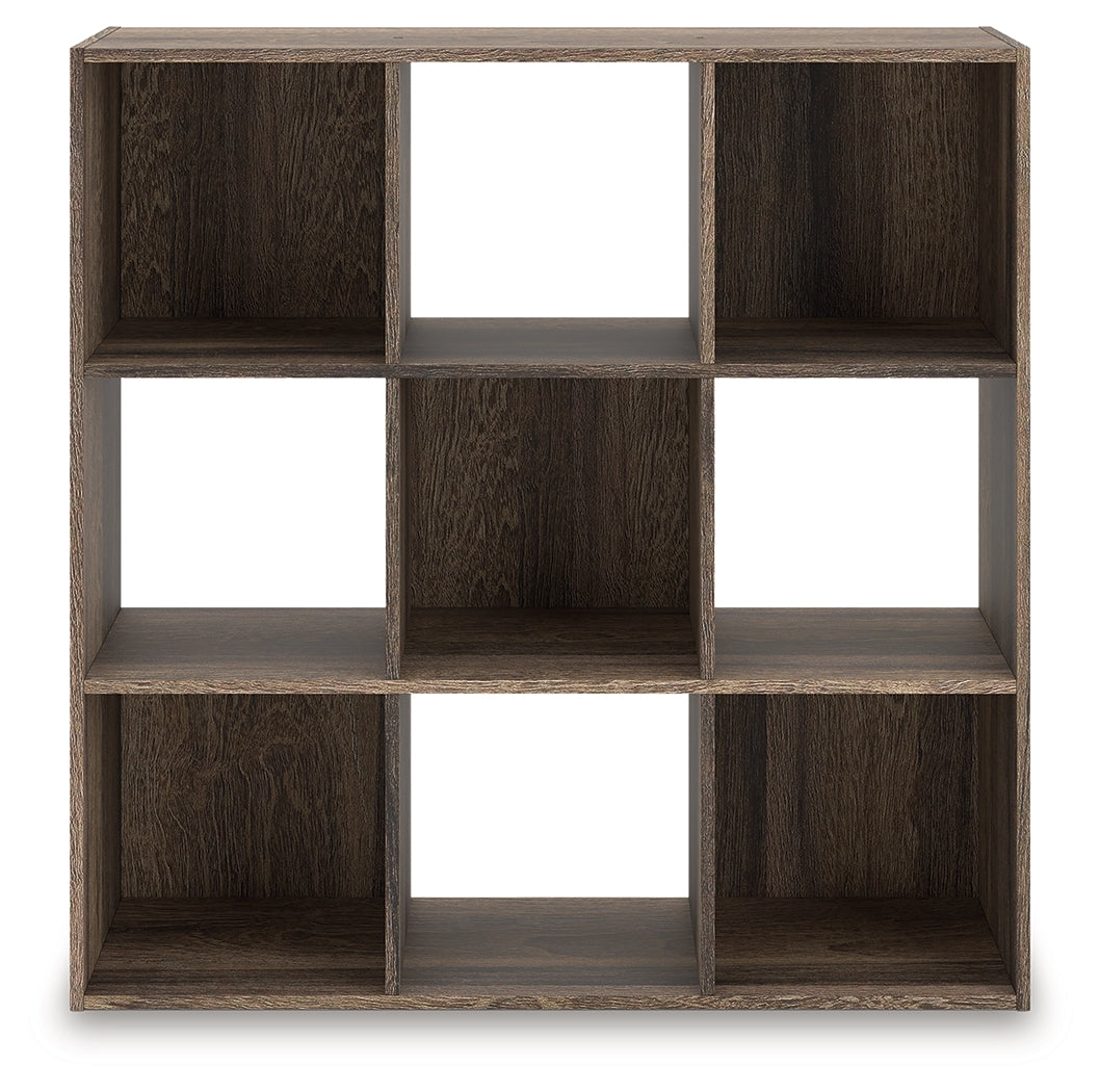 Bradenton Furniture Outlet - Ashley Furniture - Shallifer Nine Cube Organizer - Nine Cube Organizer / Brown - EA1104-3X3