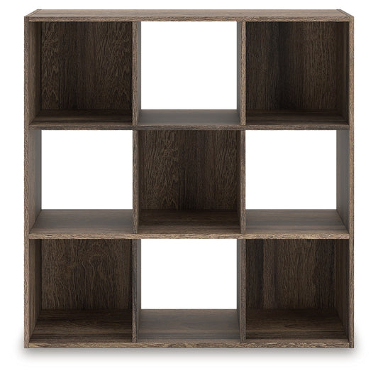 Bradenton Furniture Outlet - Ashley Furniture - Shallifer Nine Cube Organizer - Nine Cube Organizer / Brown - EA1104-3X3