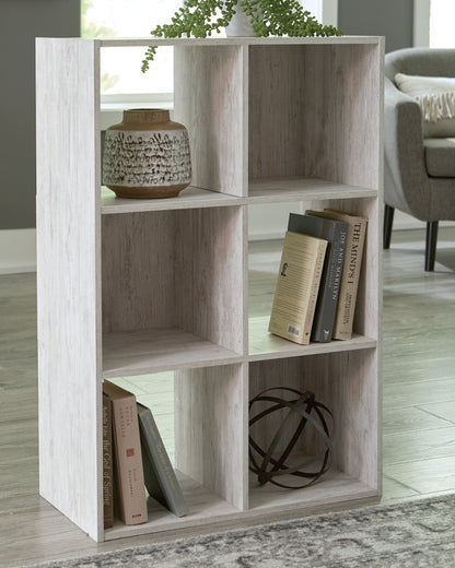 Bradenton Furniture Outlet - Ashley Furniture - Paxberry Six Cube Organizer - Six Cube Organizer / Whitewash - EA1811-3X2