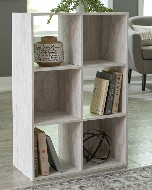 Bradenton Furniture Outlet - Ashley Furniture - Paxberry Six Cube Organizer - Six Cube Organizer / Whitewash - EA1811-3X2