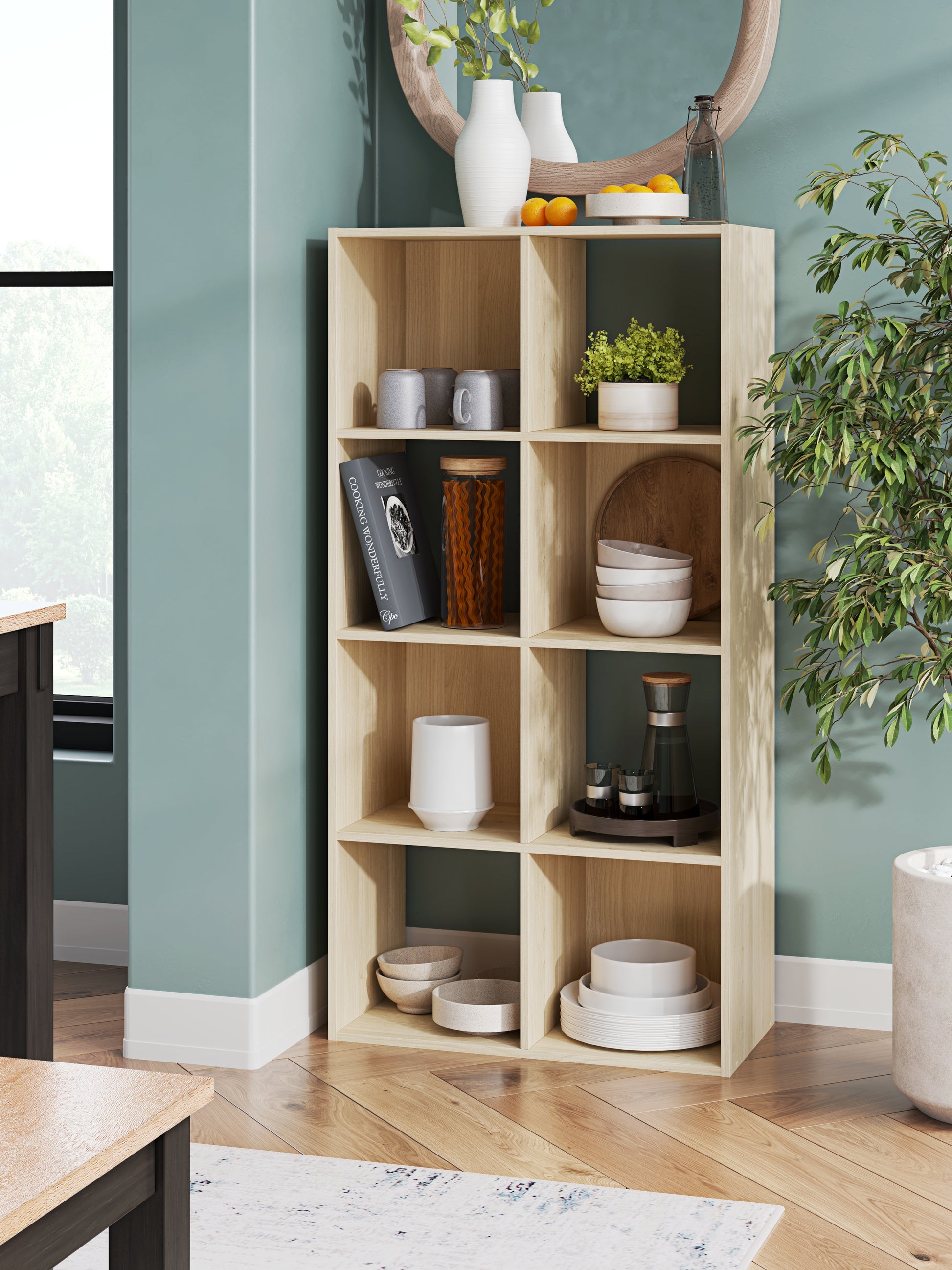 Bradenton Furniture Outlet - Ashley Furniture - Piperton Eight Cube Organizer - Eight Cube Organizer / Charcoal - EA5514-4X2