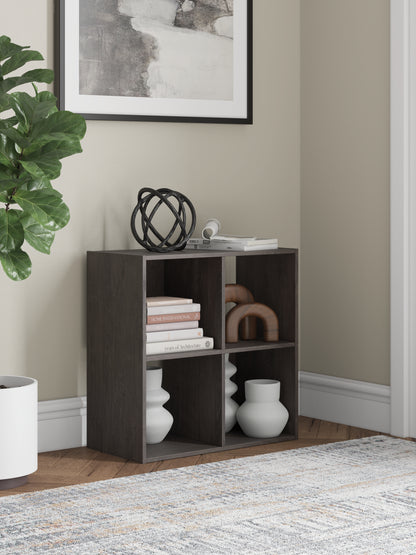 Bradenton Furniture Outlet - Ashley Furniture - Piperton Four Cube Organizer - Four Cube Organizer / Charcoal - EA5514-2X2