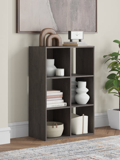 Bradenton Furniture Outlet - Ashley Furniture - Piperton Six Cube Organizer - Six Cube Organizer / Charcoal - EA5514-3X2