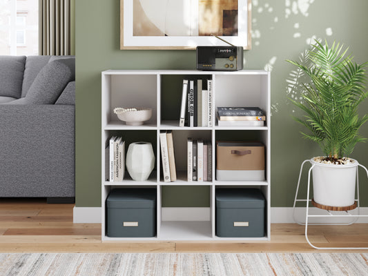 Bradenton Furniture Outlet - Ashley Furniture - Onita Nine Cube Organizer - Nine Cube Organizer / White - EA9630-3X3