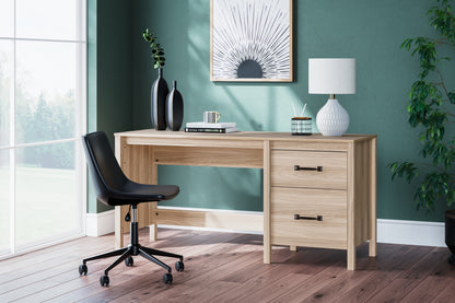 Bradenton Furniture Outlet - Ashley Furniture - Battelle Office Desk - Home Office Desk / Tan - H3929-134