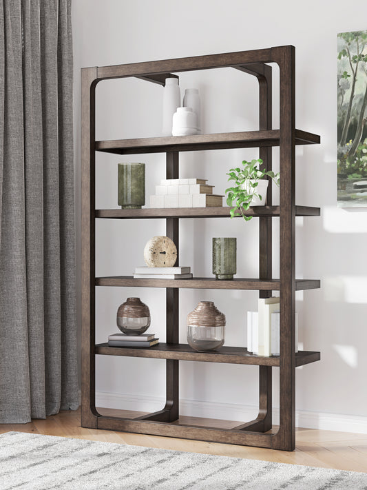 Bradenton Furniture Outlet - Ashley Furniture - Breckington Bookcase - Bookcase / Dark Brown - H556-70