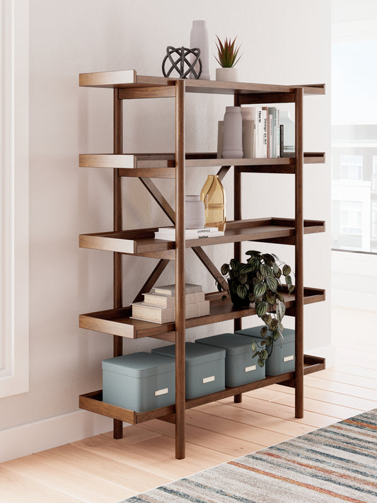 Bradenton Furniture Outlet - Ashley Furniture - Lyncott Bookcase - Bookcase / Brown - H615-70