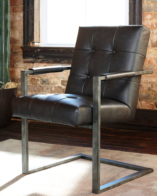 Bradenton Furniture Outlet - Ashley Furniture - Starmore Desk Chair - Home Office Desk Chair (Set of 2) / Black - H633-02A