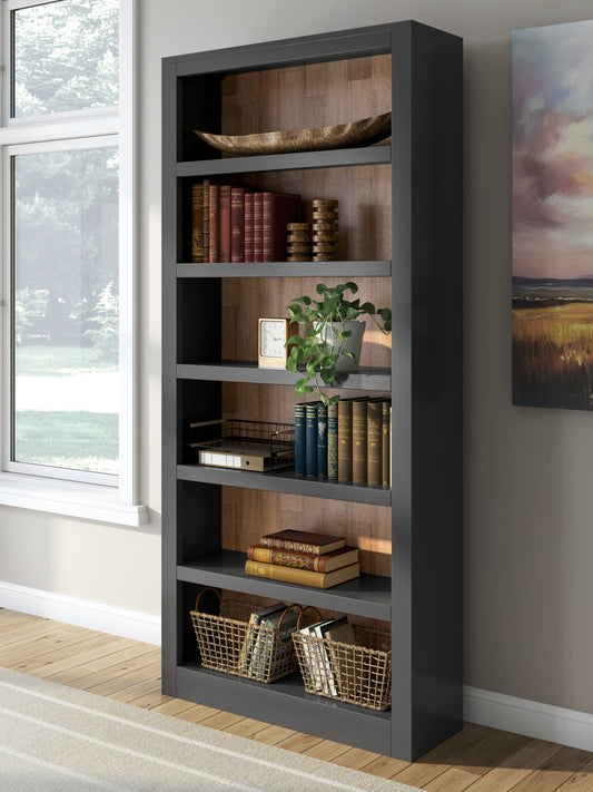 Bradenton Furniture Outlet - Ashley Furniture - Wildenauer Bookcase - Bookcase / Brown/Black - H664-70