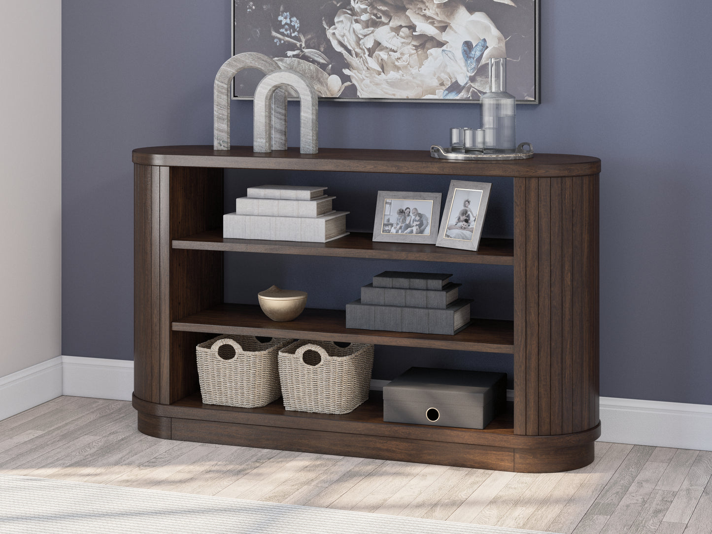 Bradenton Furniture Outlet - Ashley Furniture - Korestone 60" Credenza - Credenza / Warm Brown - H687-46