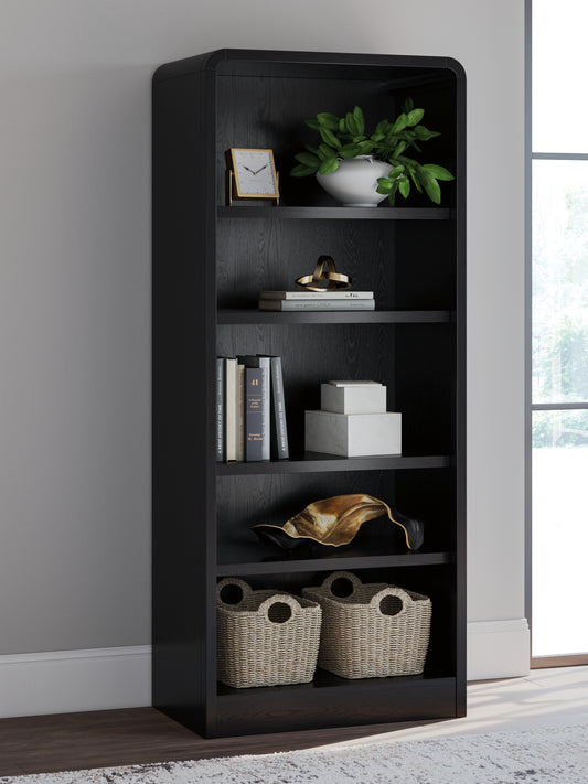 Bradenton Furniture Outlet - Ashley Furniture - Rowanbeck Bookcase - Large Bookcase / Black - H821-17