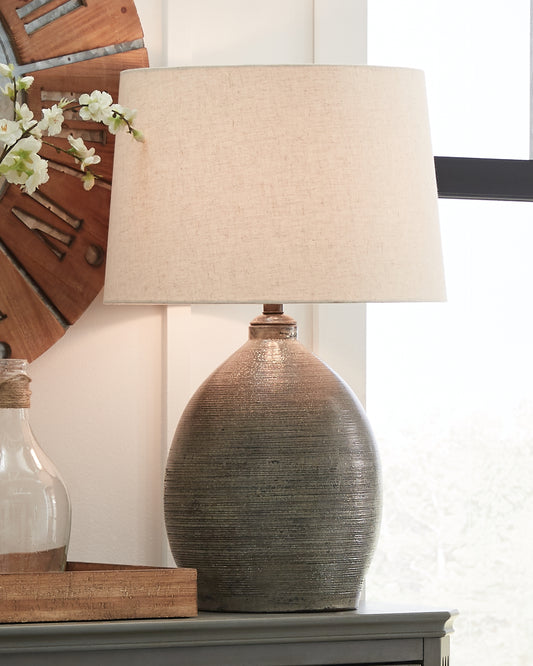 Bradenton Furniture Outlet - Ashley Furniture - Joyelle Lighting - Table Lamp (Set of 2) / Gray - L100744X2