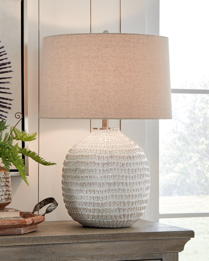 Bradenton Furniture Outlet - Ashley Furniture - Jamon Lighting - Table Lamp (Set of 2) / Beige - L100764X2