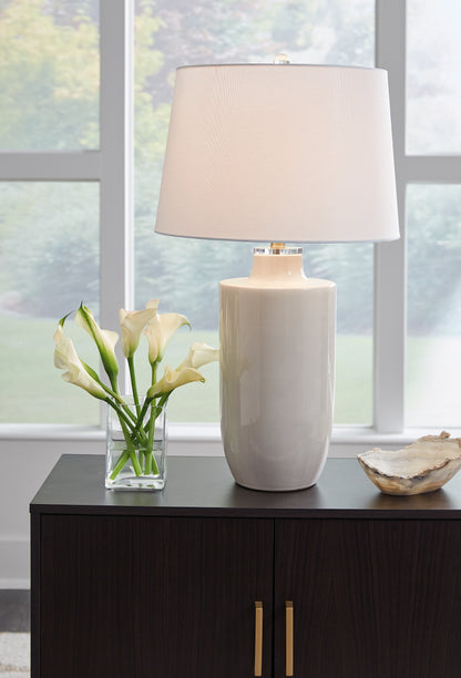 Bradenton Furniture Outlet - Ashley Furniture - Cylener Lighting - Table Lamp (Set of 2) / Off White - L100794X2