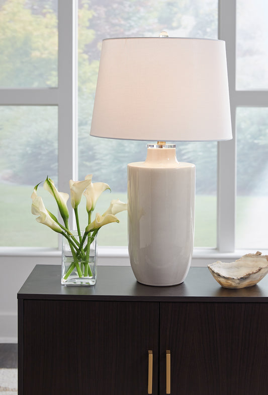 Bradenton Furniture Outlet - Ashley Furniture - Cylener Lighting - Table Lamp (Set of 2) / Off White - L100794X2