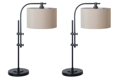 Bradenton Furniture Outlet - Ashley Furniture - Baronvale Lighting - Accent Lamp (Set of 2) / Black - L206043X2