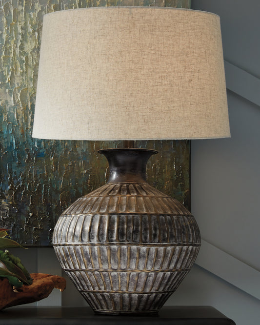Bradenton Furniture Outlet - Ashley Furniture - Magan Lighting - Table Lamp (Set of 2) / Antique Bronze Finish - L207354X2
