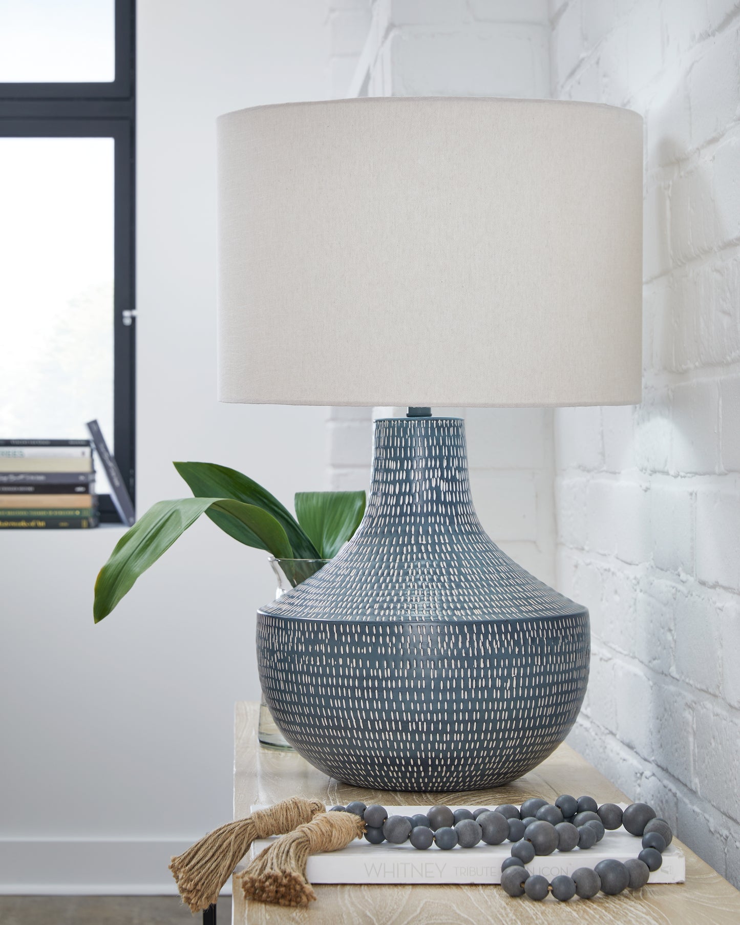 Bradenton Furniture Outlet - Ashley Furniture - Schylarmont Lighting - 2-Piece Lamp Set / Antique Gray/White - L207474X2