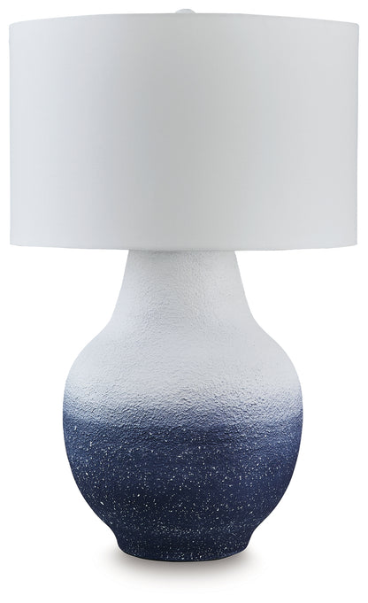 Bradenton Furniture Outlet - Ashley Furniture - Dashland Lighting - Metal Table Lamp (1/CN) / White/Navy - L207514