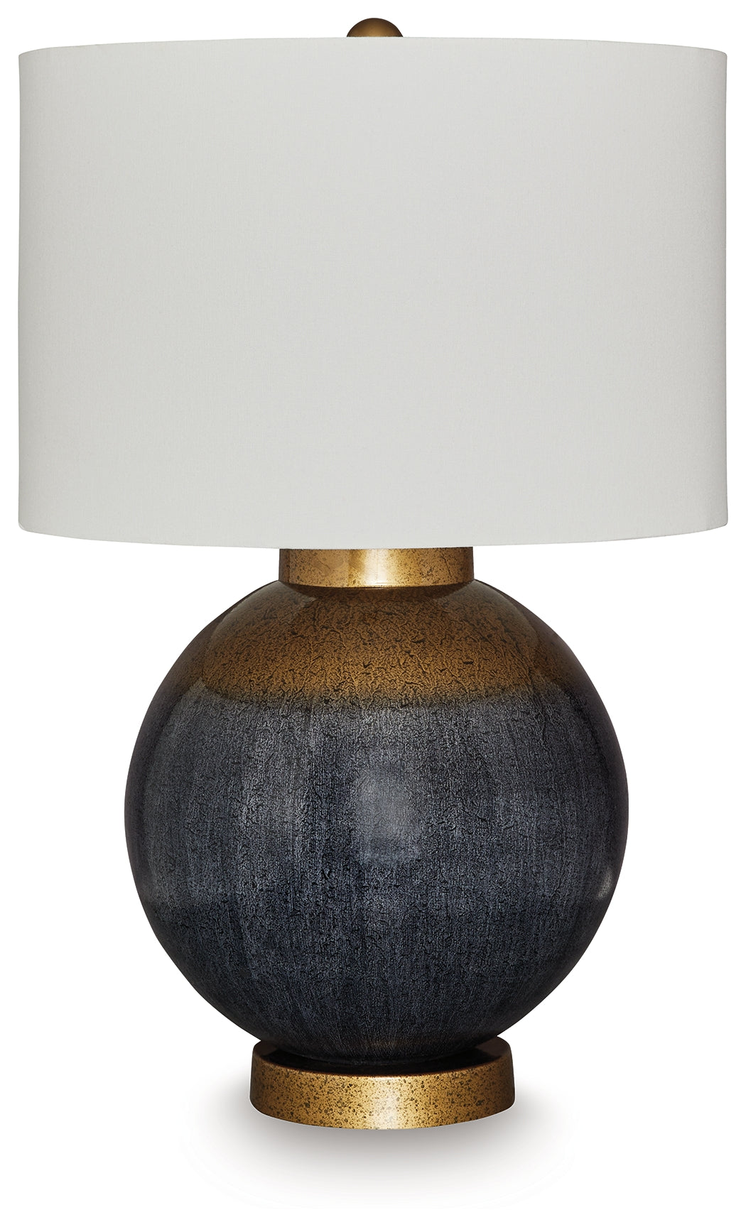 Bradenton Furniture Outlet - Ashley Furniture - Adara Lighting - Metal Table Lamp (1/CN) / Blue/Gold Finish - L207564