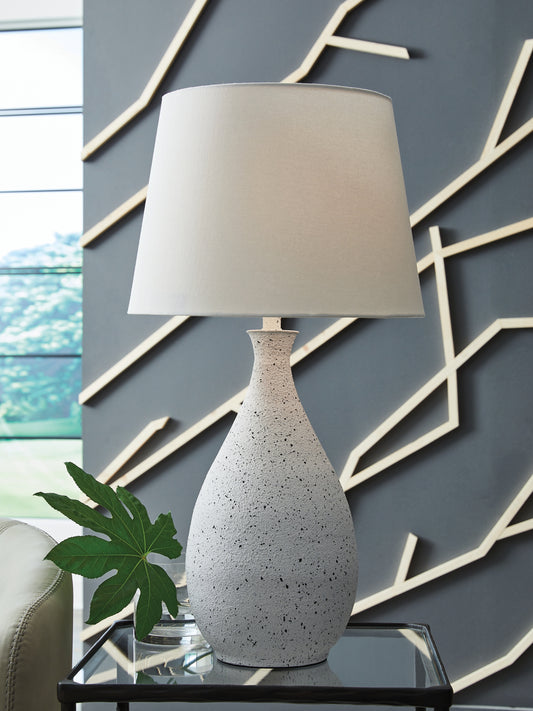 Bradenton Furniture Outlet - Ashley Furniture - Wyattford Lighting - Metal Table Lamp (1/CN) / White/Black - L207614