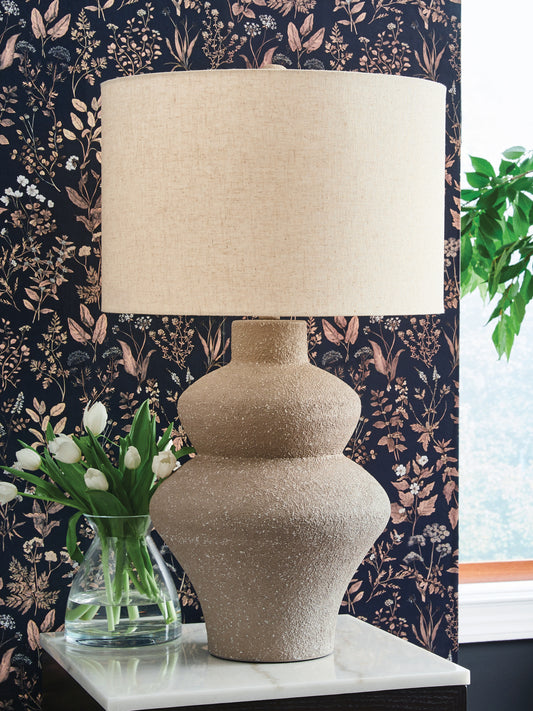 Bradenton Furniture Outlet - Ashley Furniture - Jossleigh Lighting - Metal Table Lamp (1/CN) / Beige - L207624