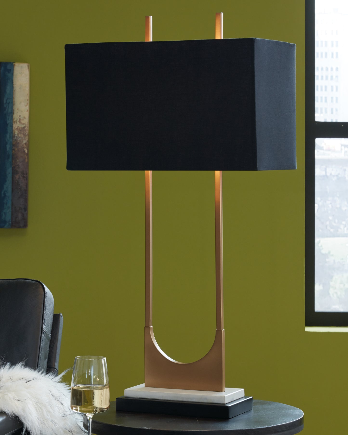 Bradenton Furniture Outlet - Ashley Furniture - Malana Lighting - Table Lamp (Set of 2) / Brass Finish - L208254X2