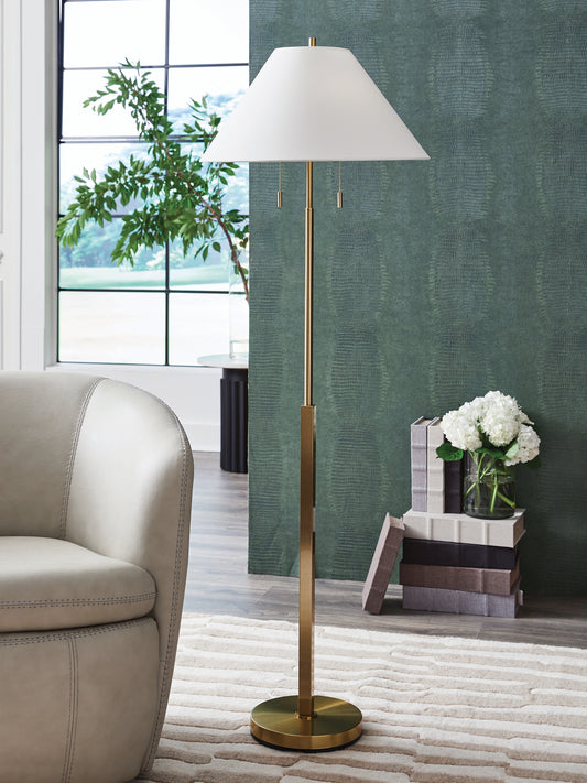 Bradenton Furniture Outlet - Ashley Furniture - Haigwood Lighting - Metal Table Lamp (1/CN) / Gold Finish - L208474