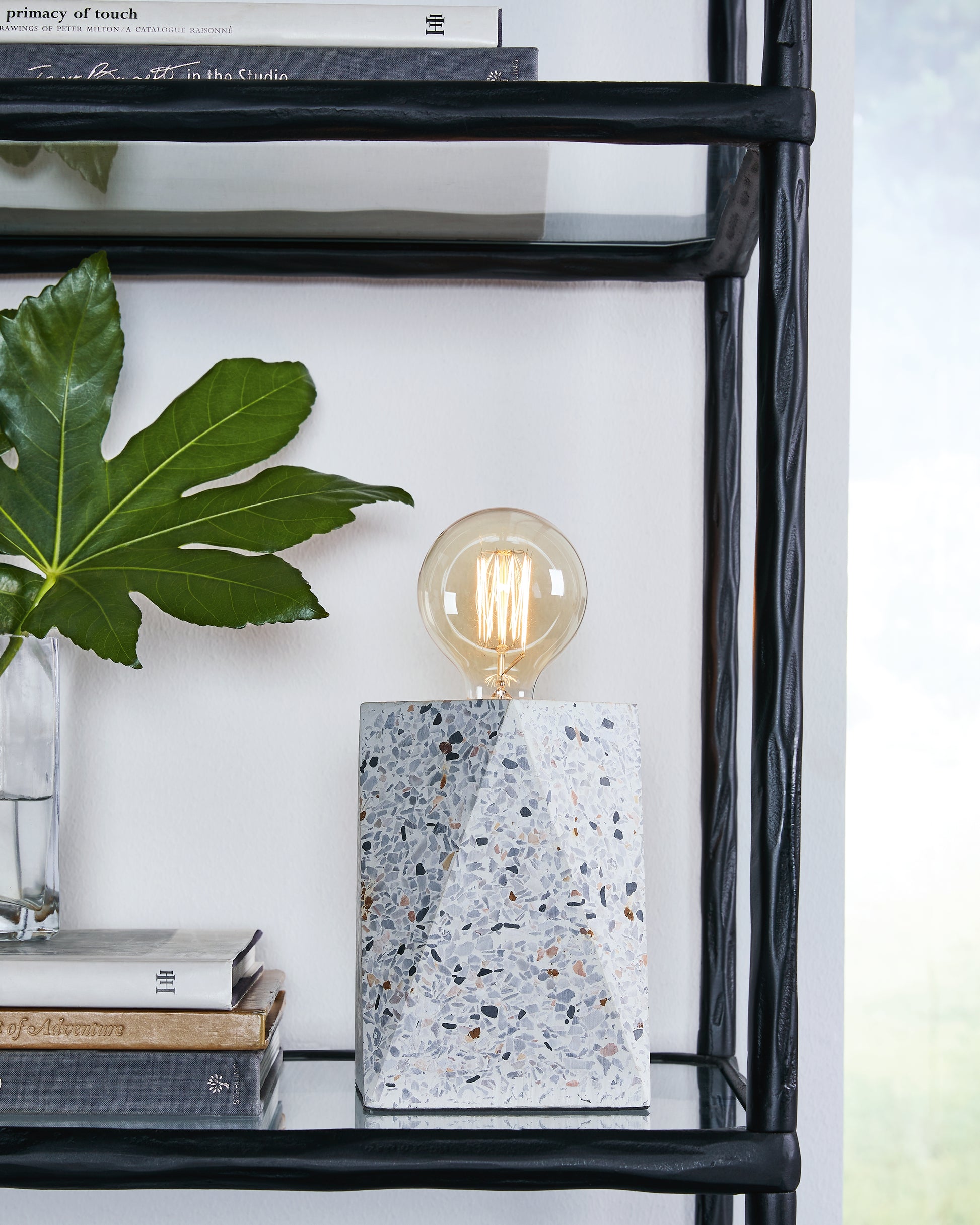 Bradenton Furniture Outlet - Ashley Furniture - Maywick Lighting - Concrete Table Lamp (1/CN) / White - L235673