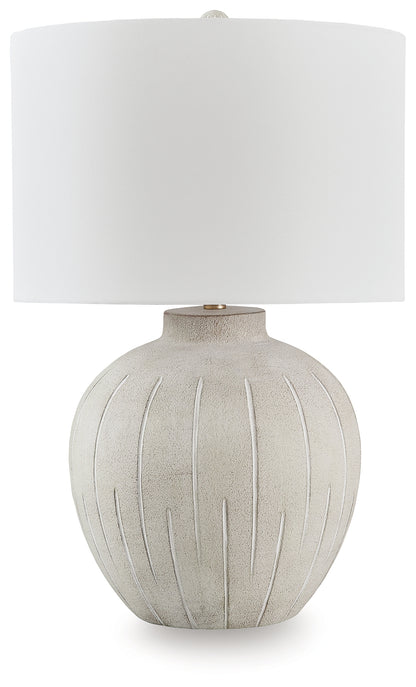 Bradenton Furniture Outlet - Ashley Furniture - Calbert Lighting - Poly Table Lamp (1/CN) / Warm Gray - L235824