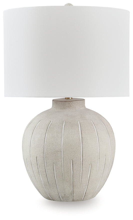 Bradenton Furniture Outlet - Ashley Furniture - Calbert Lighting - Poly Table Lamp (1/CN) / Warm Gray - L235824