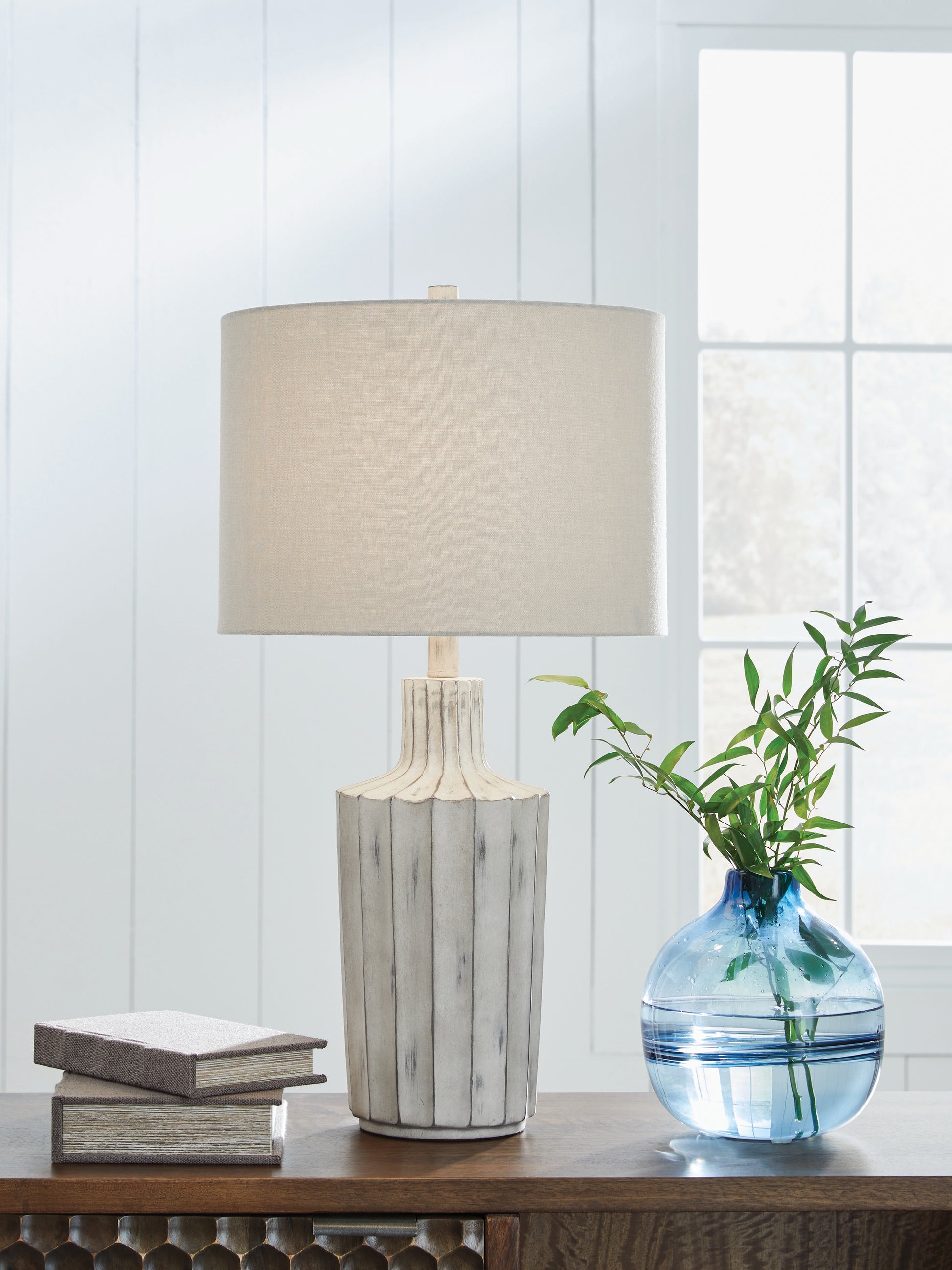 Bradenton Furniture Outlet - Ashley Furniture - Imre Lighting - Poly Table Lamp (1/CN) / Distressed Brown - L235884