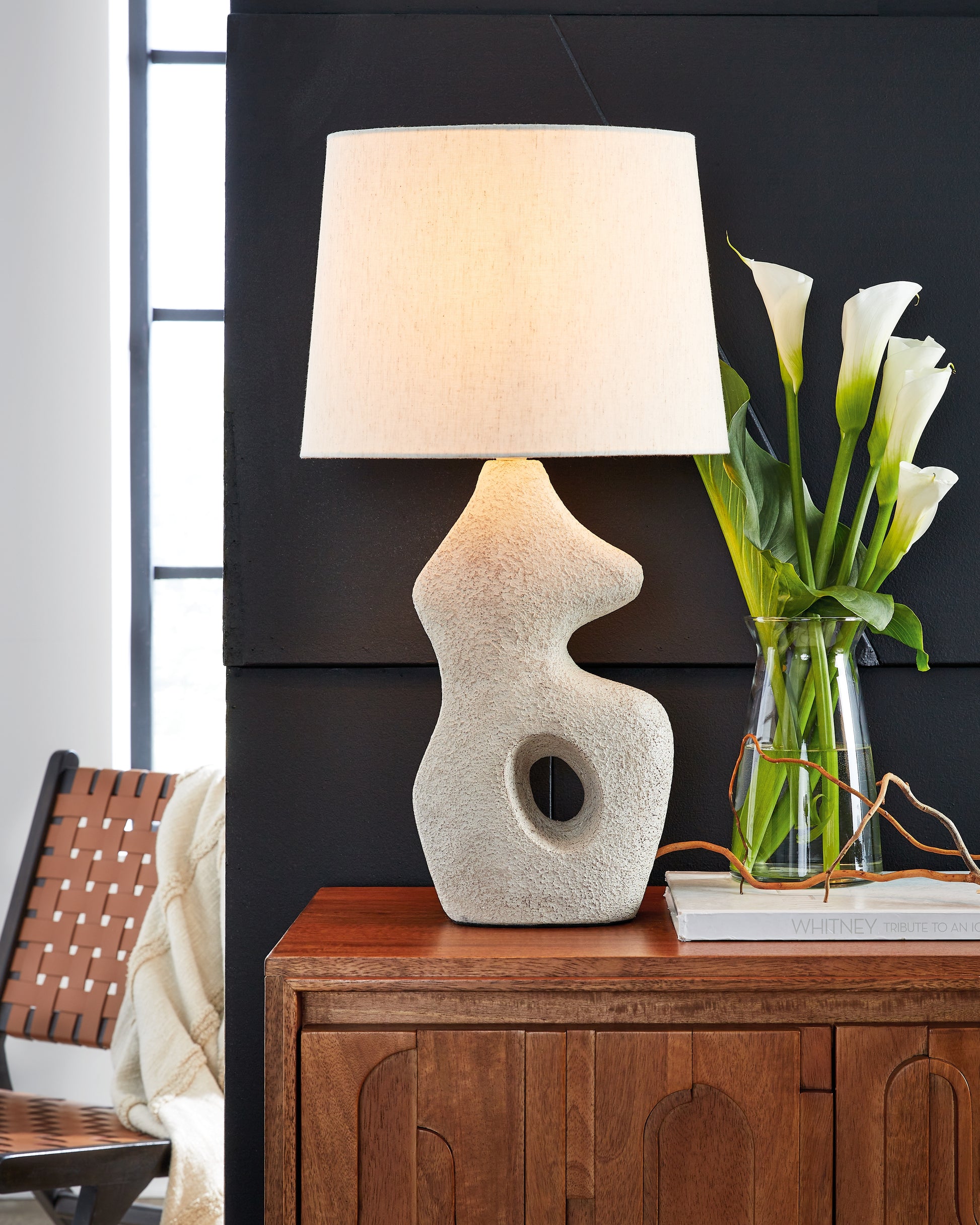 Bradenton Furniture Outlet - Ashley Furniture - Chadrich Lighting - Paper Table Lamp (Set of 2) / Antique Beige - L243664