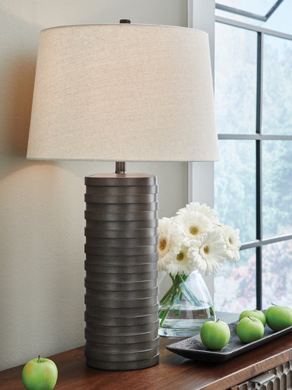 Bradenton Furniture Outlet - Ashley Furniture - Neilett Lighting - Poly Table Lamp (Set of 2) - L243704