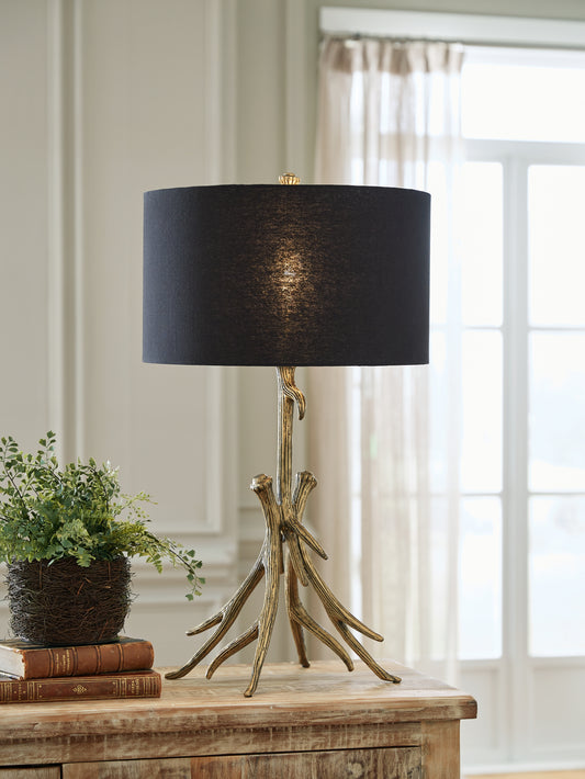 Bradenton Furniture Outlet - Ashley Furniture - Josney Lighting - 2-Piece Lamp Set / Antique Gold Finish - L317034X2