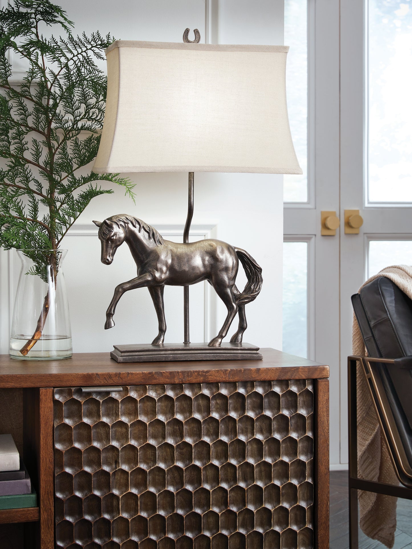 Bradenton Furniture Outlet - Ashley Furniture - Sandorman Lighting - Poly Table Lamp (1/CN) / Bronze Finish - L317044