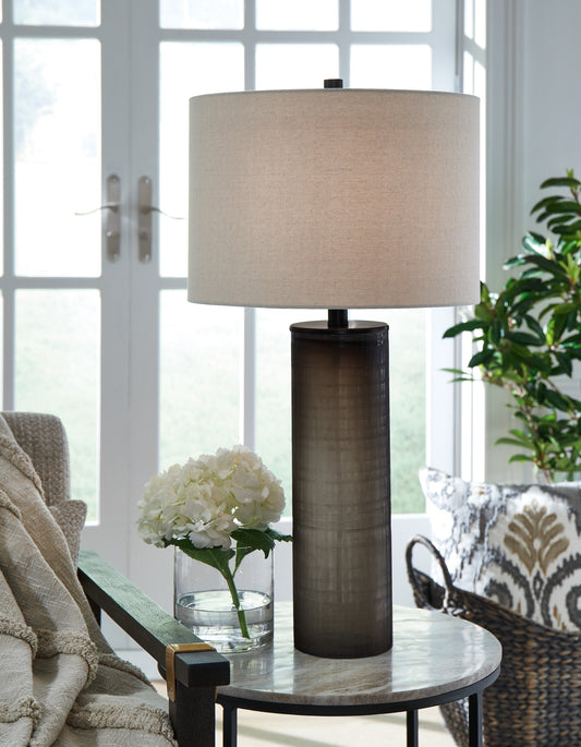 Bradenton Furniture Outlet - Ashley Furniture - Dingerly Lighting - Table Lamp (Set of 2) / Brown - L430824X2