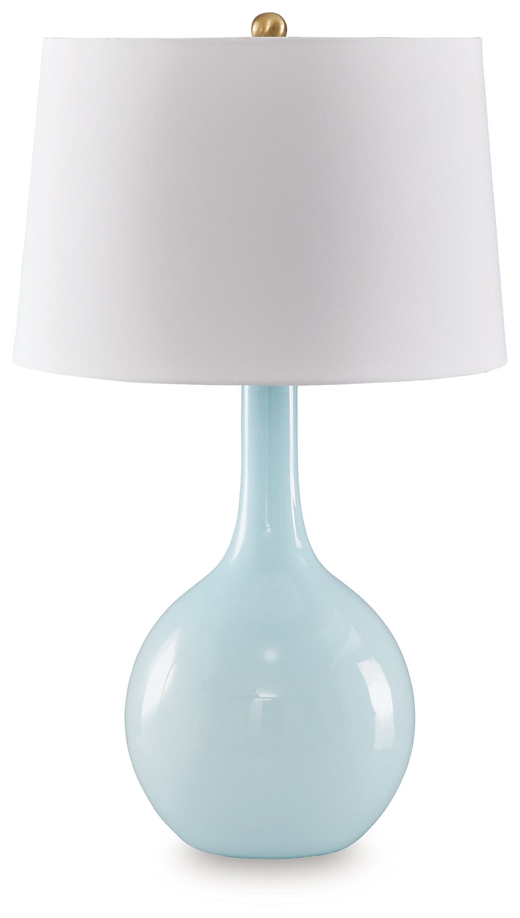 Bradenton Furniture Outlet - Ashley Furniture - Rylanton Lighting - Glass Table Lamp (1/CN) / Aqua - L430874