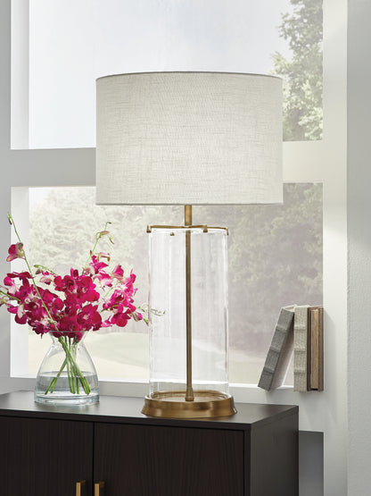 Bradenton Furniture Outlet - Ashley Furniture - Gizeh Lighting - Glass Table Lamp (1/CN) - L430954