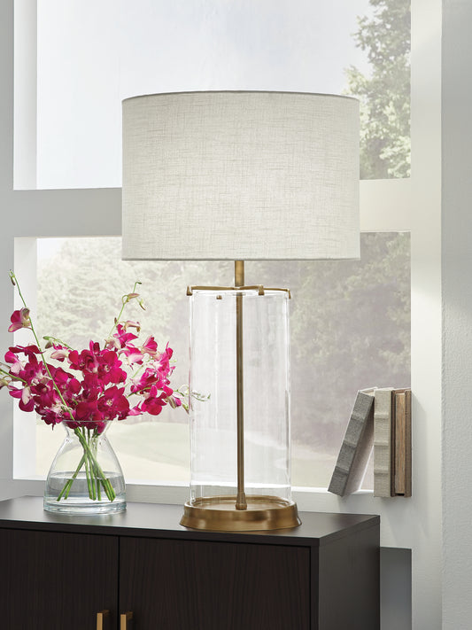 Bradenton Furniture Outlet - Ashley Furniture - Gizeh Lighting - Glass Table Lamp (1/CN) - L430954