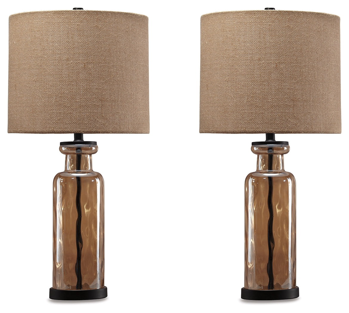 Bradenton Furniture Outlet - Ashley Furniture - Laurentia Lighting - Table Lamp (Set of 2) / Champagne - L431414X2
