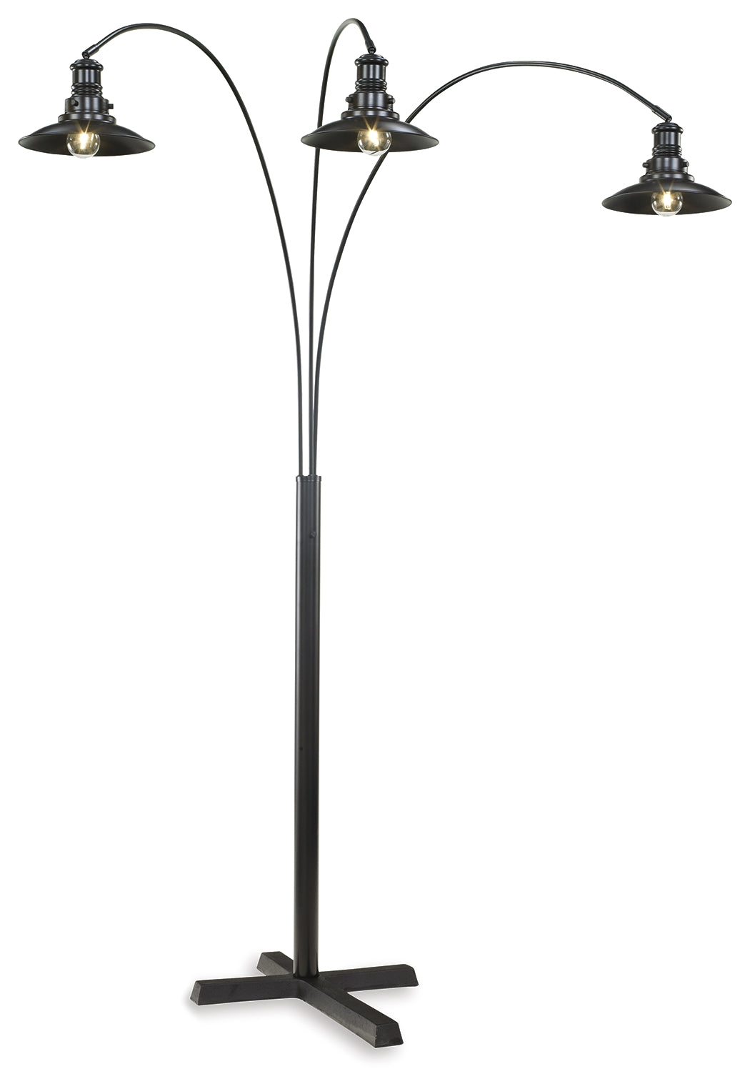 Bradenton Furniture Outlet - Ashley Furniture - Sheriel Lighting - Metal Arc Lamp (1/CN) / Black - L725059