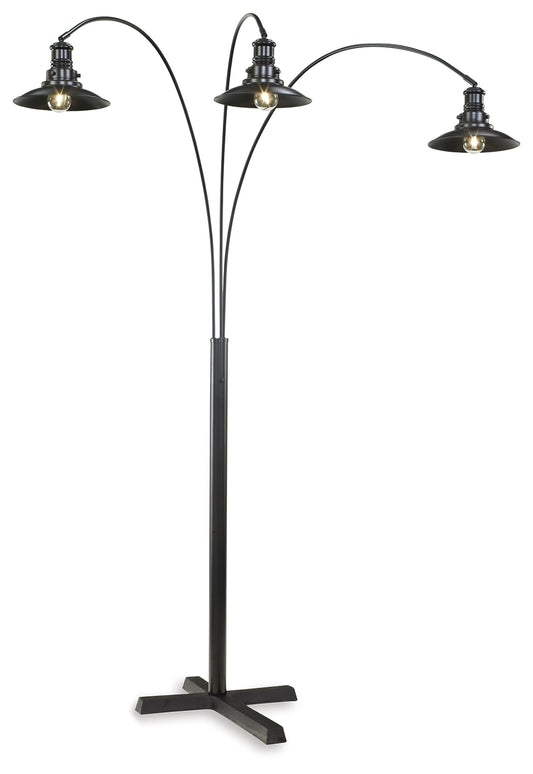 Bradenton Furniture Outlet - Ashley Furniture - Sheriel Lighting - Metal Arc Lamp (1/CN) / Black - L725059