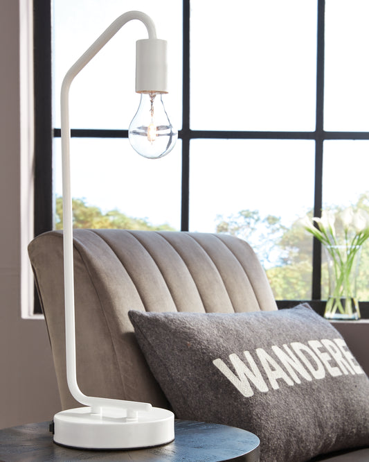Bradenton Furniture Outlet - Ashley Furniture - Covybend Lighting - Metal Desk Lamp (1/CN) / White - L734322